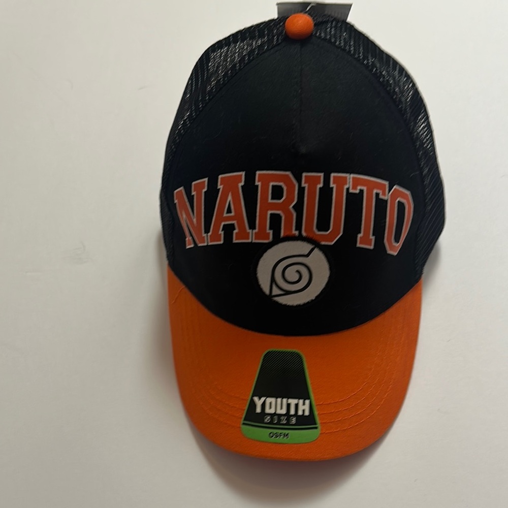 Naruto Kids Black and Orange Hat